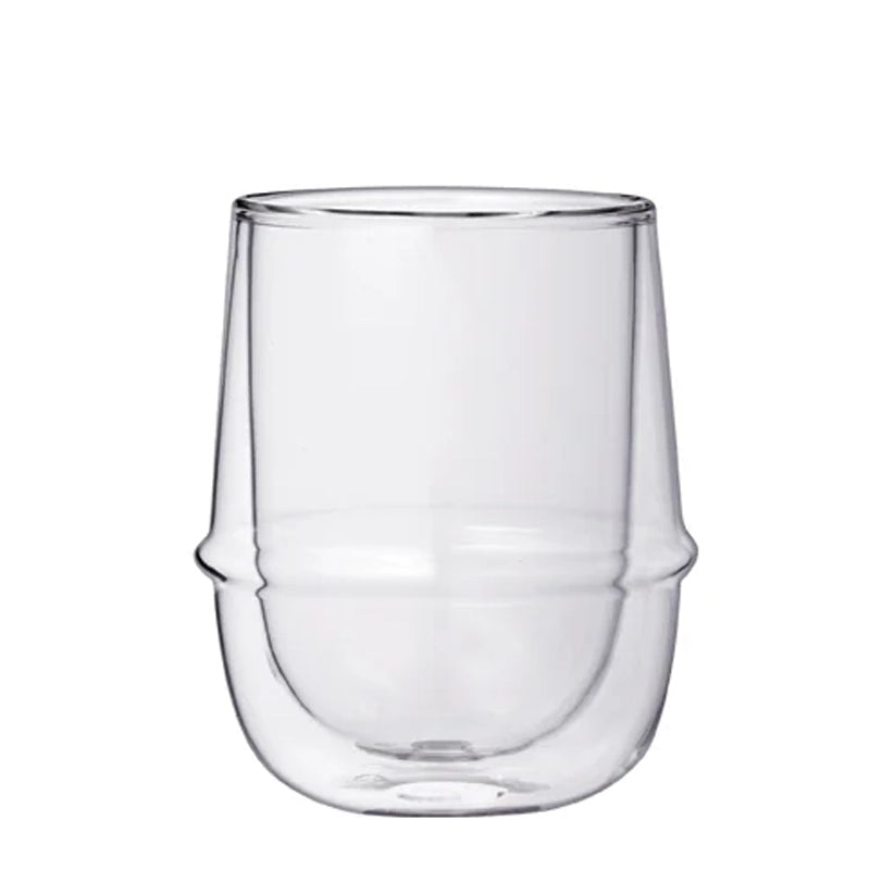 Kronos Heat-Insulated Double Wall Glass Coffee Cup - 250ml