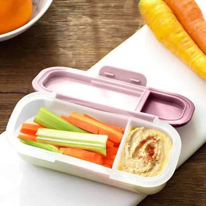 Leakproof Snack &amp; Dip Container for Kids Lunch Boxes