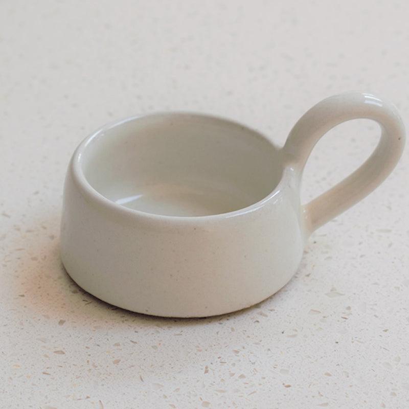 Ceramic Tea Light Cup - Milk White