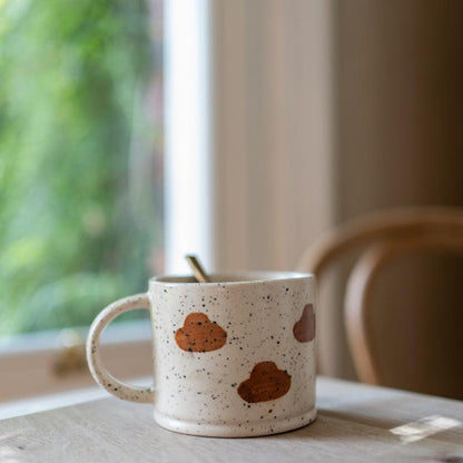 MW Home Hand-Painted Clouds Ceramic Mug