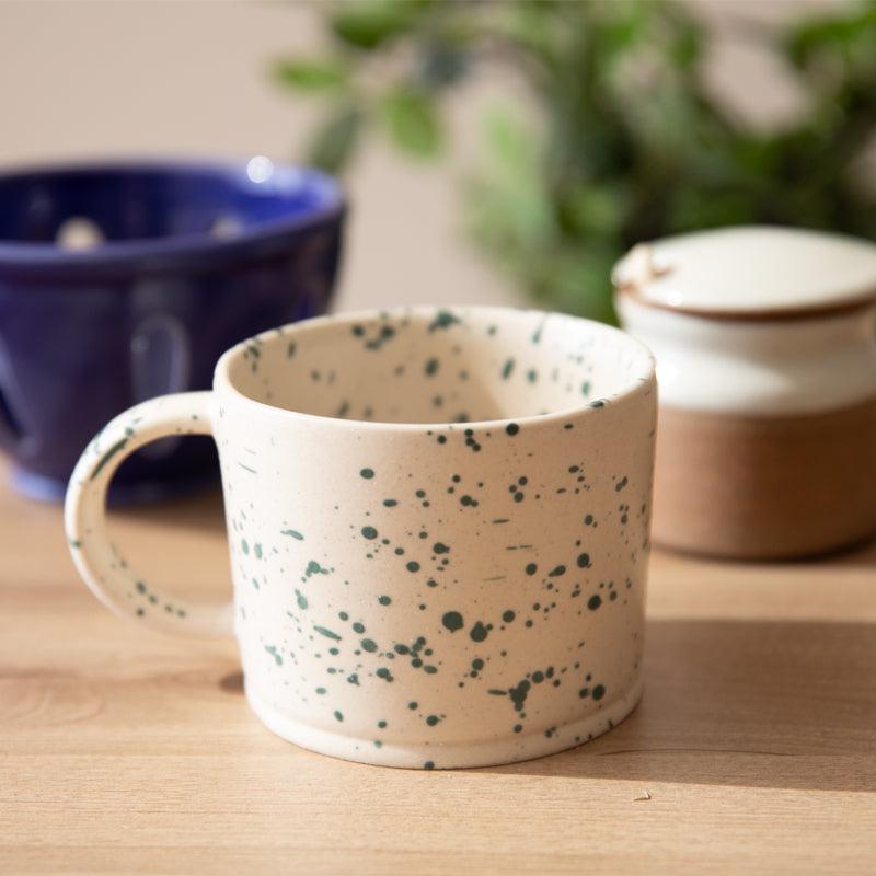 MW Home Hand-Painted Ink Splash Ceramic Mug