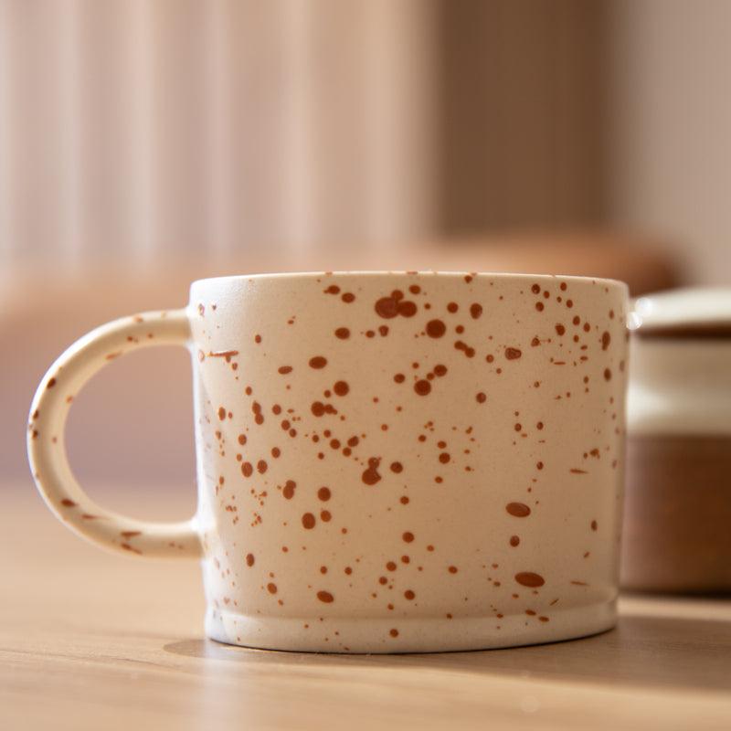 MW Home Hand-Painted Ink Splash Ceramic Mug