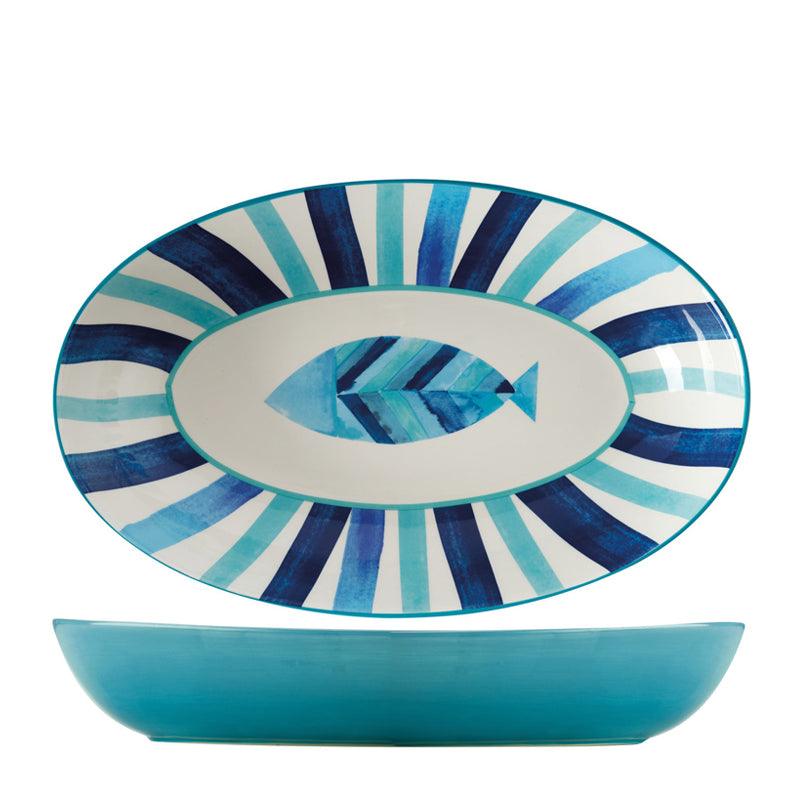 Maxwell &amp; Williams Reef Oval Ceramic Serving Bowl - 42cm