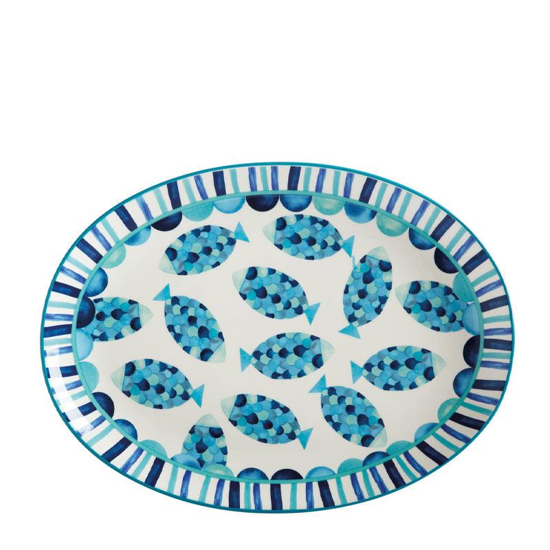 Maxwell &amp; Williams Reef Oval Shaped Ceramic Platter - 40x30cm