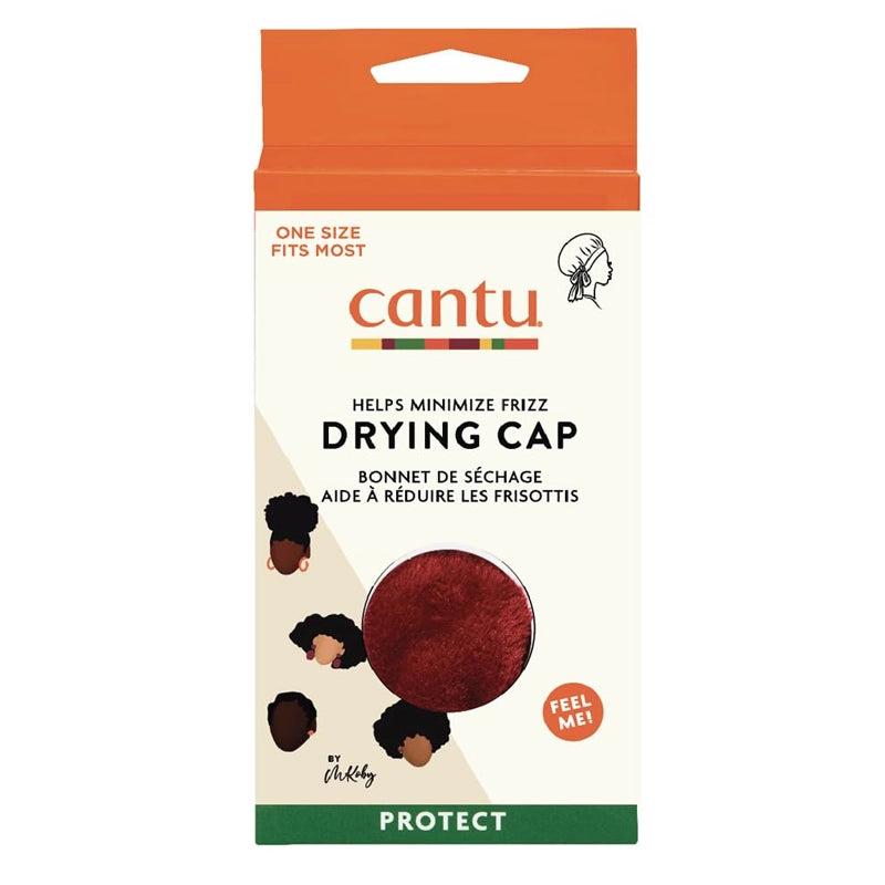 Microfiber Hair Drying Cap for Curly, Wavy &amp; Coily Hair - Burgundy