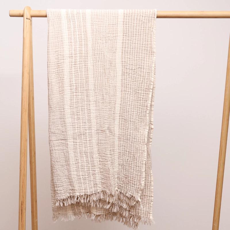 Milan Striped Turkish Cotton Beach Towel