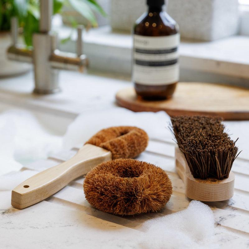 Natural Elements Coconut Fibre Dish Cleaning Brush Set - 3pcs