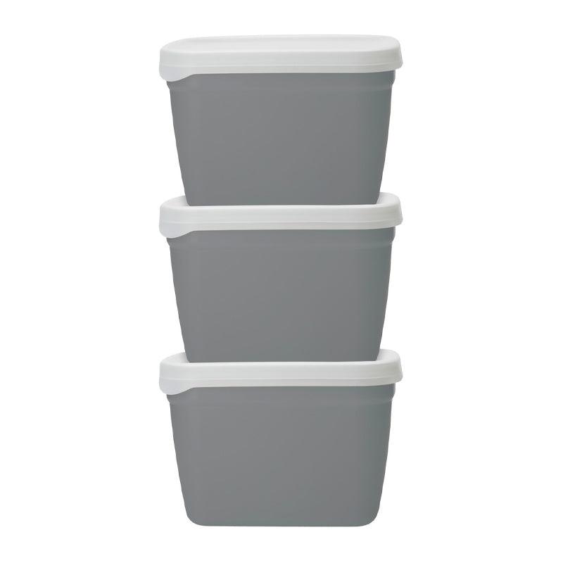 Eco Stackable Recycled Food Storage Set - 3pcs