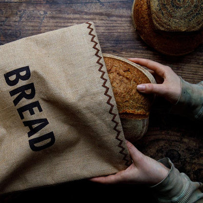 Natural Elements Hessian Reuseable Bread Bag
