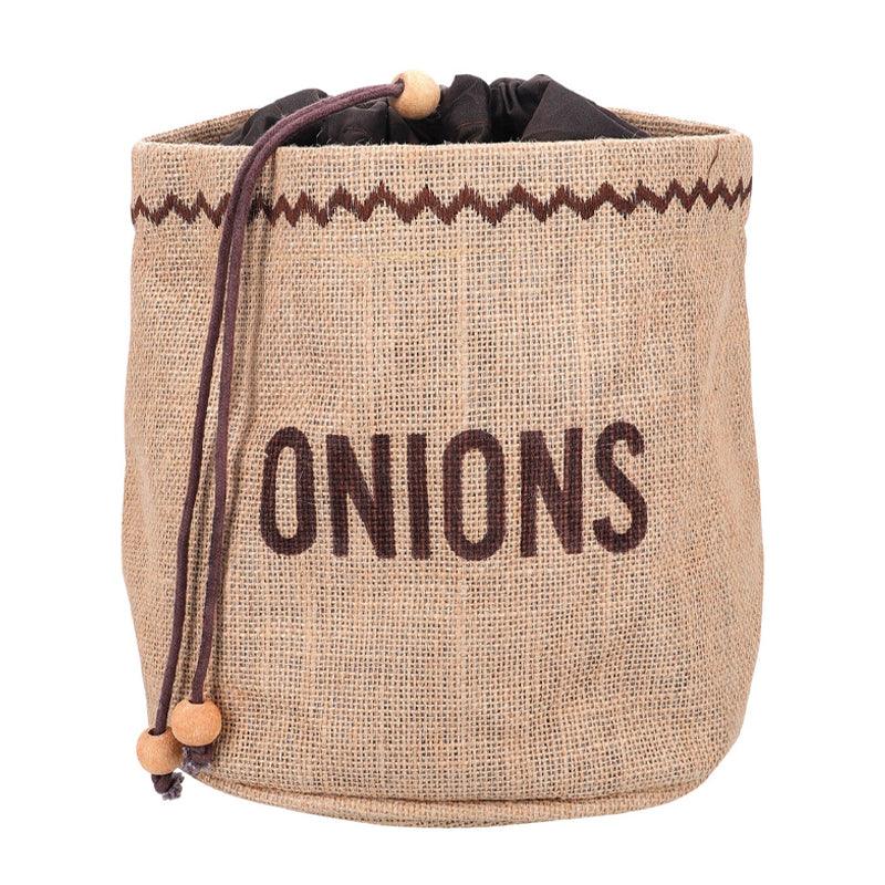 Natural Elements Hessian Reuseable Onion Storage Bag