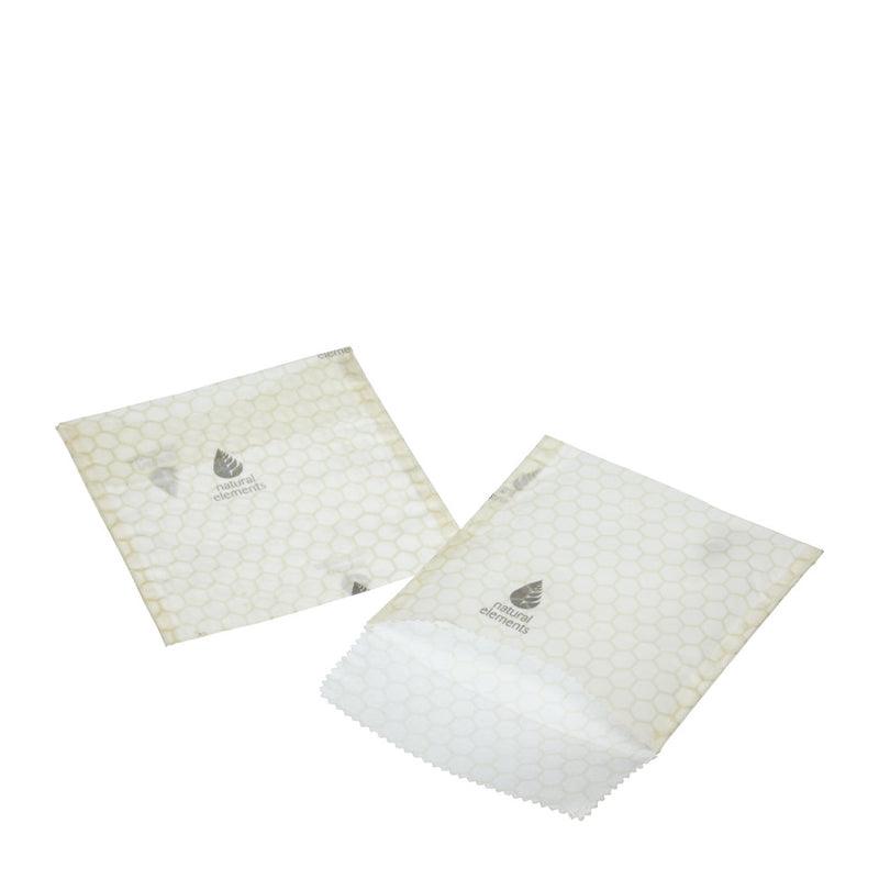 Natural Elements Organic Cotton &amp; Beeswax Sandwich Bags - 2pcs