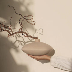 The Osmos Studio Opus Ceramic Flower Vase - White