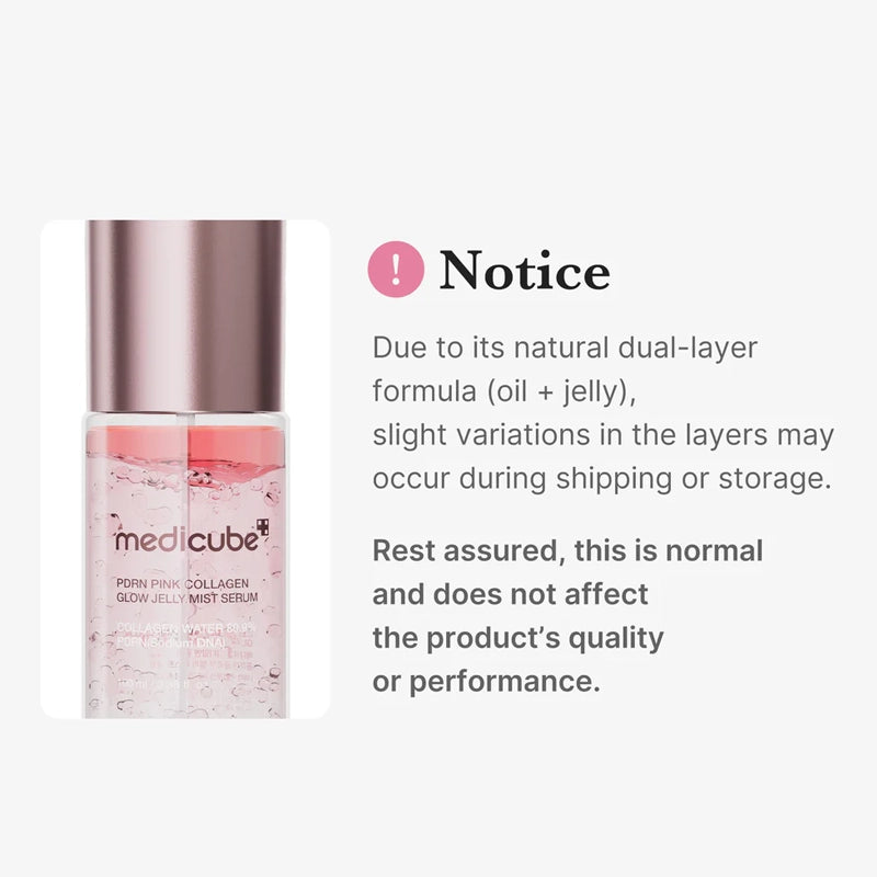 PDRN Pink Collagen Glow Jelly Mist Serum - 100ml