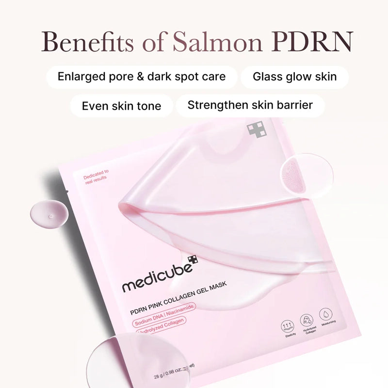 PDRN Pink Collagen Jelly Gel Mask for Hydration, Firming &amp; Glow - 28g