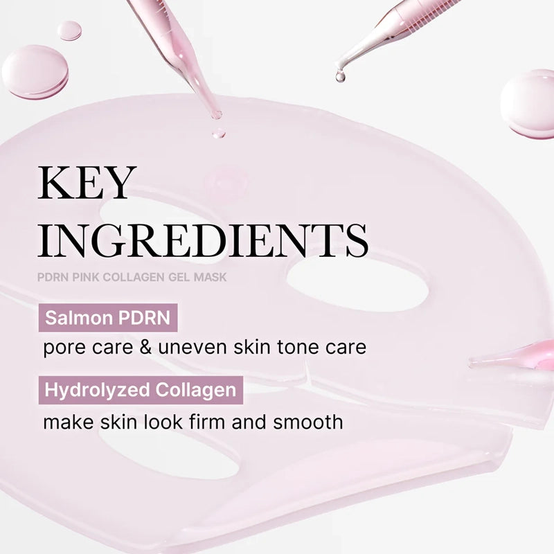 PDRN Pink Collagen Jelly Gel Mask for Hydration, Firming &amp; Glow - 28g