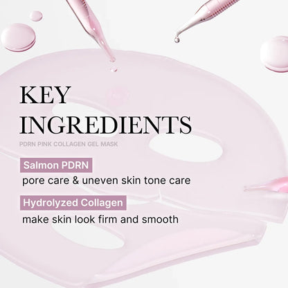 PDRN Pink Collagen Jelly Gel Mask for Hydration, Firming &amp; Glow - 28g