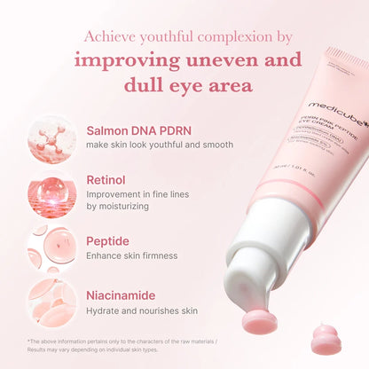 PDRN Pink Peptide Eye Cream for Dark Circles &amp; Wrinkle Care - 30ml