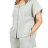 Porto Casual Two-piece Cotton Set - Sage Green