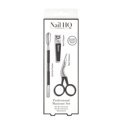 Professional Manicure &amp; Nail Care Set for Home &amp; Travel - 3pcs