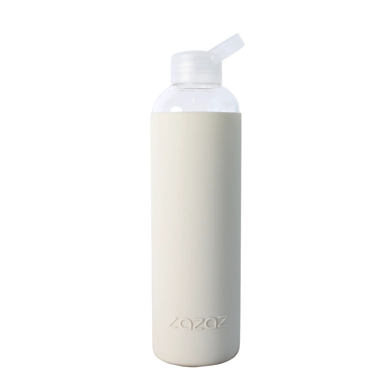 Lite Glass Water Bottle with Silicone Sleeve – 1L