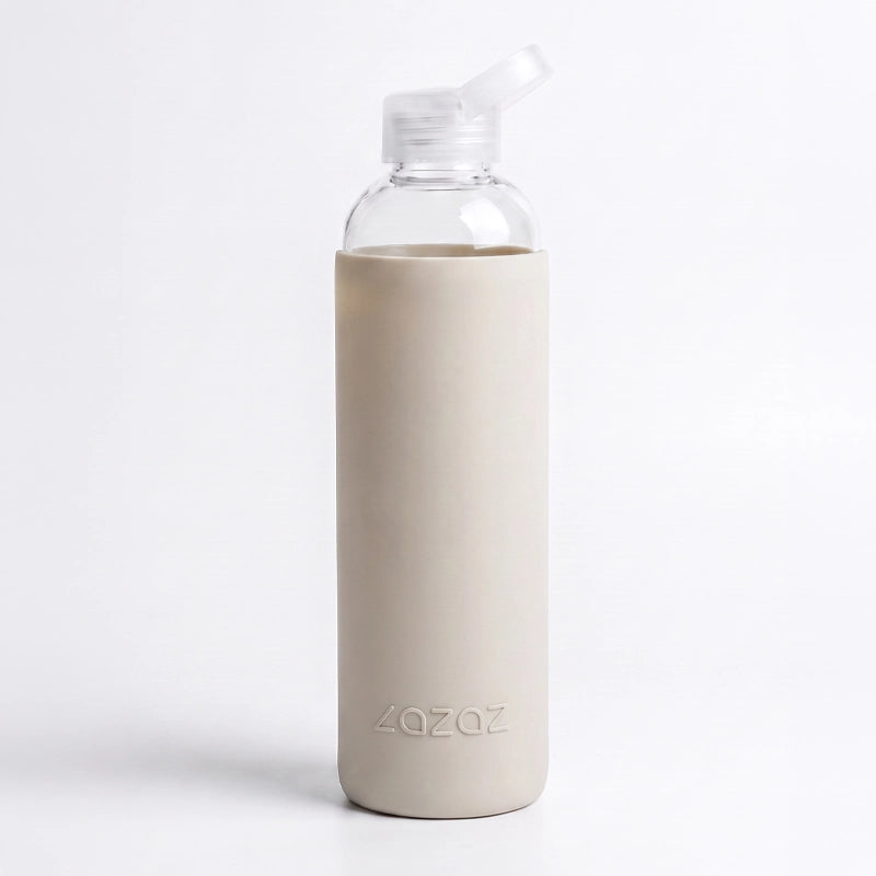 Borosilicate Glass Water Bottle with Silicone Sleeve – 1L