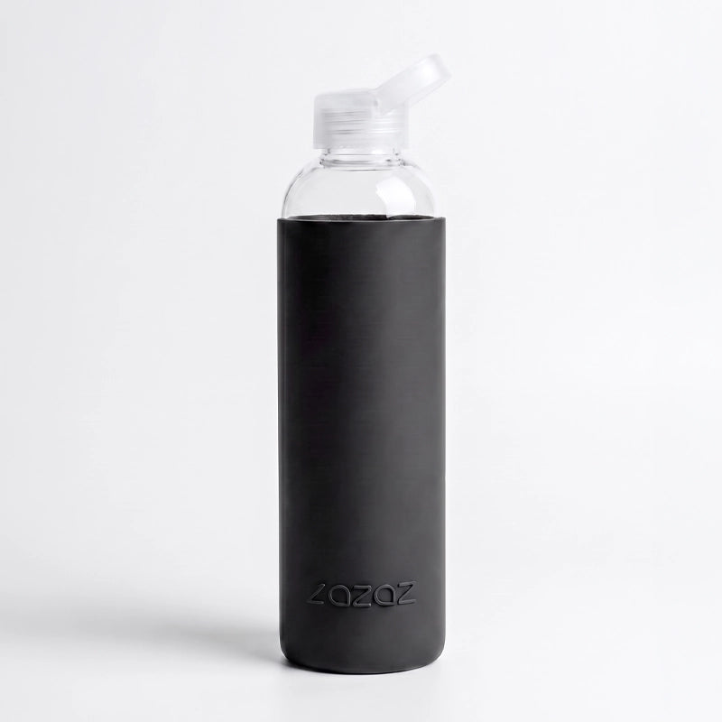 Borosilicate Glass Water Bottle with Silicone Sleeve – 1L
