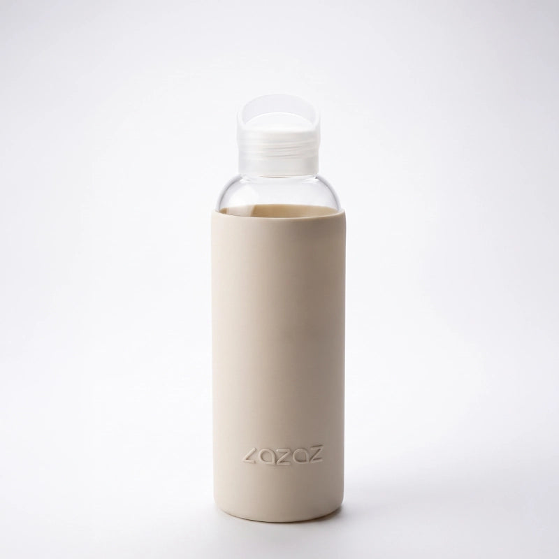 Pursip Borosilicate Glass Water Bottle with Silicone Sleeve – 500ml
