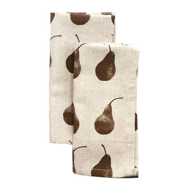 Pear Design Cotton Napkin Set - 4pcs