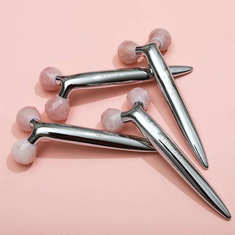 Rose Quartz Revi Facial Massager &amp; Roller