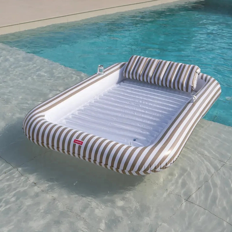Sacha Large Inflatable Tanning Pool Mat with Sprinkler &amp; Removable Pillow
