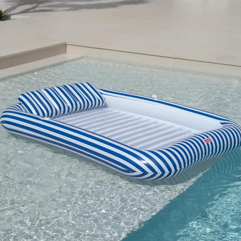 Sacha Large Inflatable Tanning Pool Mat with Sprinkler &amp; Removable Pillow