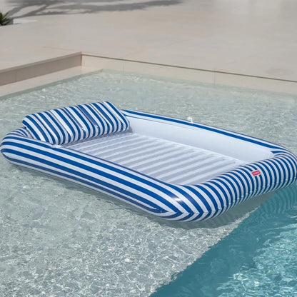 Sacha Large Inflatable Tanning Pool Mat with Sprinkler &amp; Removable Pillow