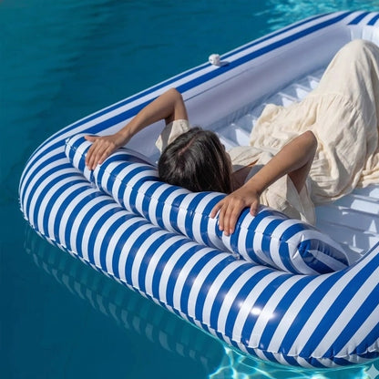 Sacha Large Inflatable Tanning Pool Mat with Sprinkler &amp; Removable Pillow