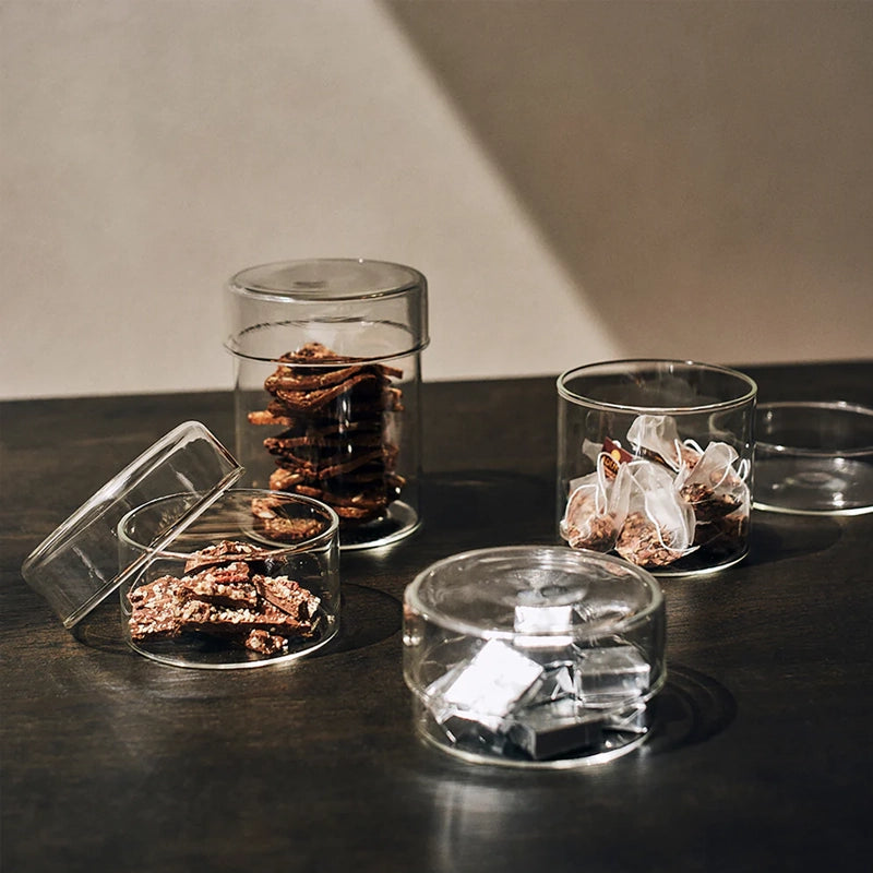 Schale Clear Glass Storage Case with Lid