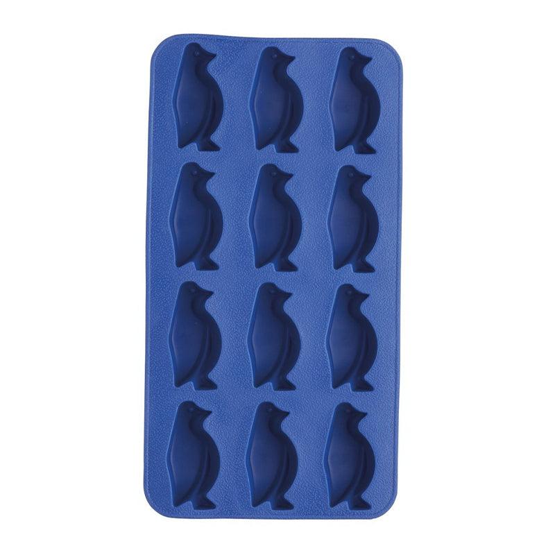 Silicone Penguin Shape Ice Cube Tray - Blue