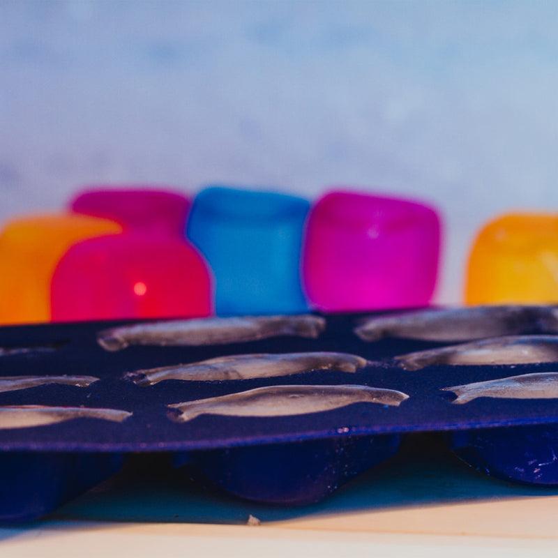 Silicone Penguin Shape Ice Cube Tray - Blue