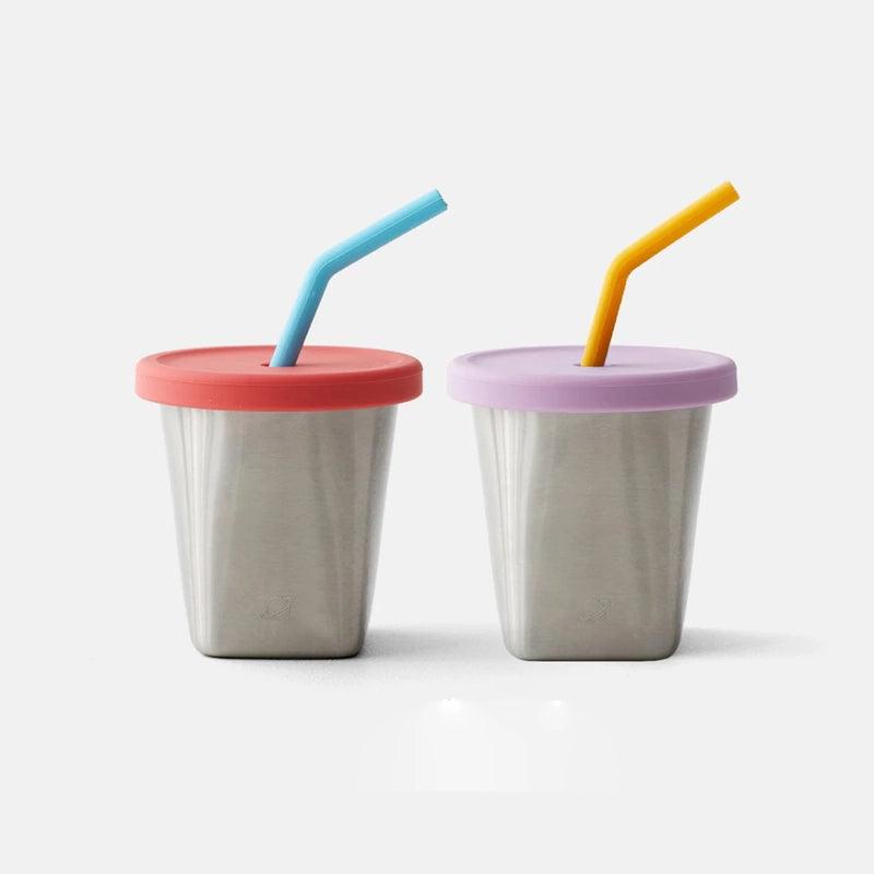 Silicone Straw &amp; Lid Set