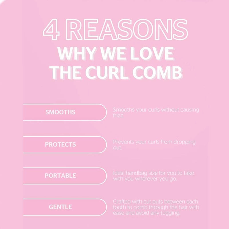 Smoothing Curl Hair Comb for Frizz-Free Waves