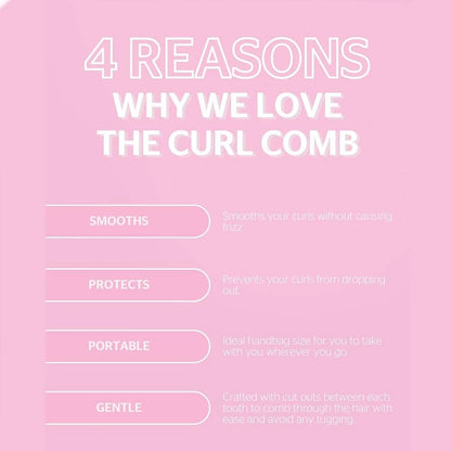 Smoothing Curl Hair Comb for Frizz-Free Waves