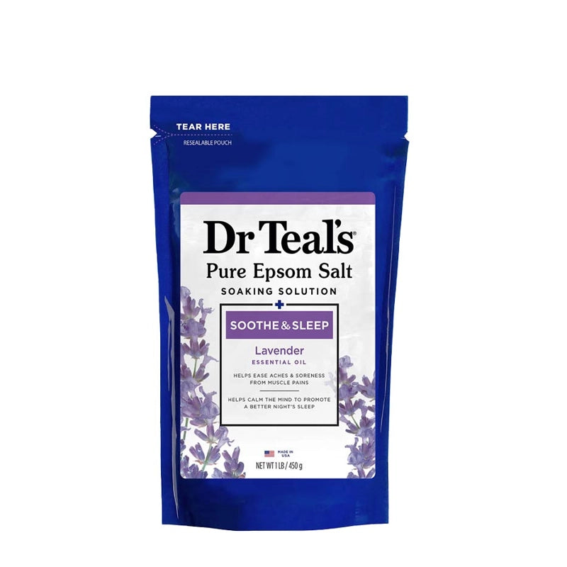 Soothe &amp; Sleep Pure Epsom Salt Lavender Soaking Solution - 450g