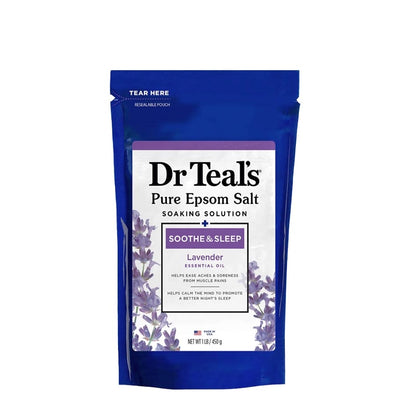 Soothe &amp; Sleep Pure Epsom Salt Lavender Soaking Solution - 450g