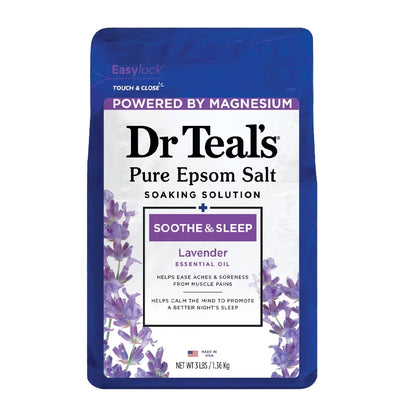 Soothe &amp; Sleep Pure Epsom Salt Soak with Lavender - 1.36kg