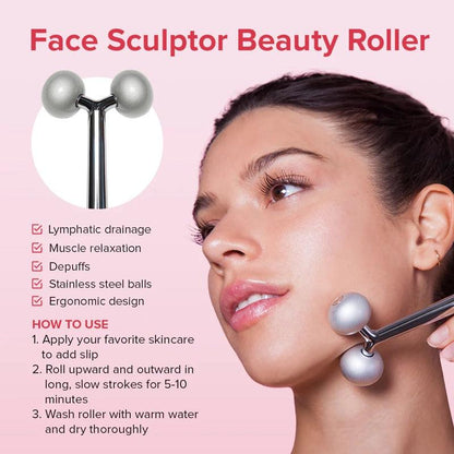 Stainless Steel Face Sculptor Beauty Roller