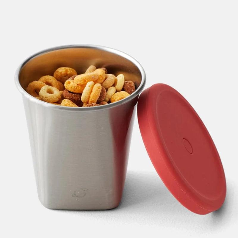 Stainless Steel Kids Cup For Drinks &amp; Snacks - 207ml