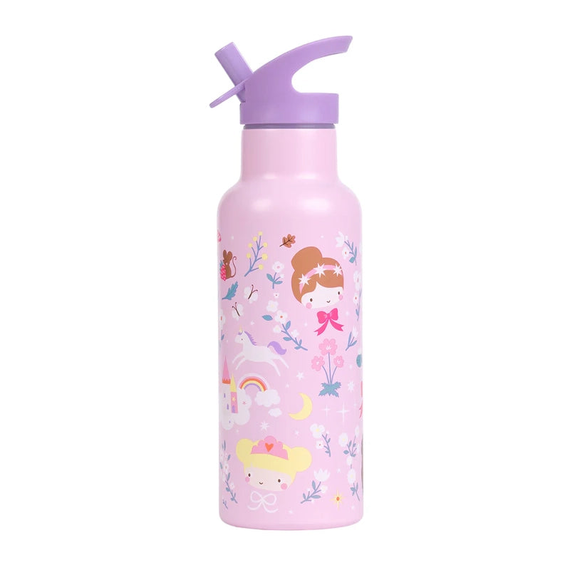 Stainless Steel Kids Water Bottle with All-Over Print - 500ml