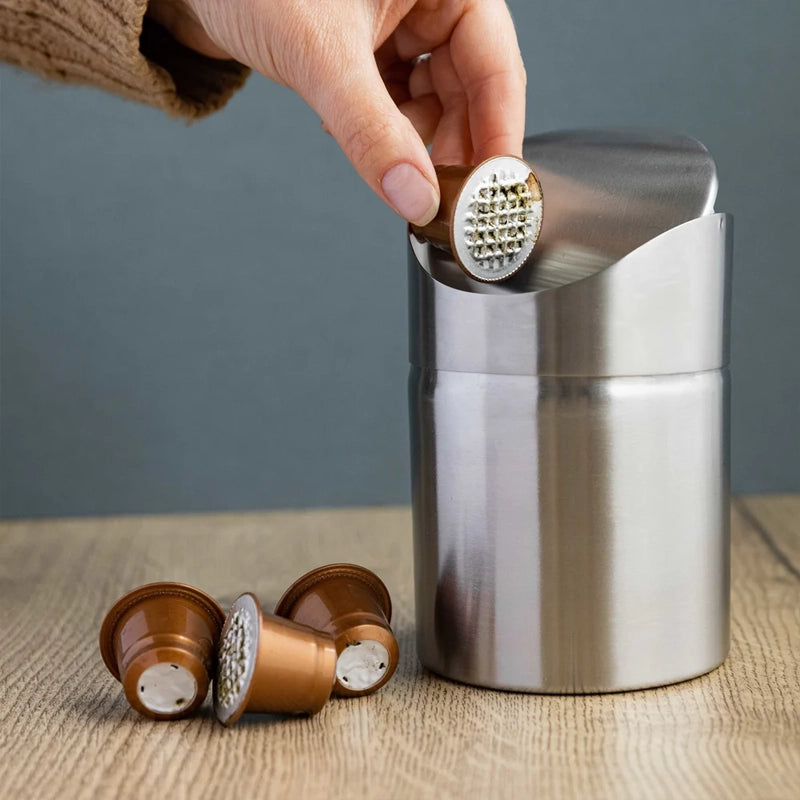 Stainless Steel Tea Bag &amp; Coffee Capsule Bin