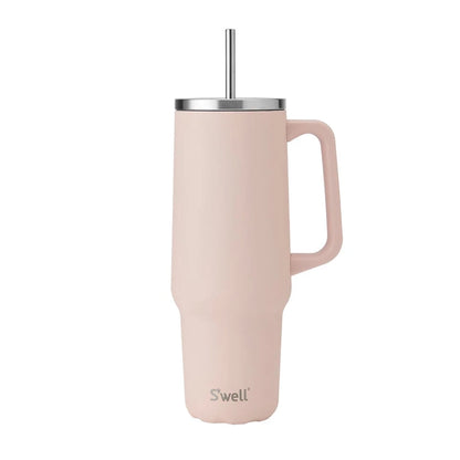 Stainless Steel Tumbler XL with Straw and Handle - 1180ml