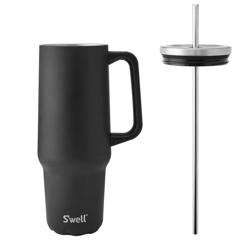 Stainless Steel Tumbler XL with Straw and Handle - 1180ml