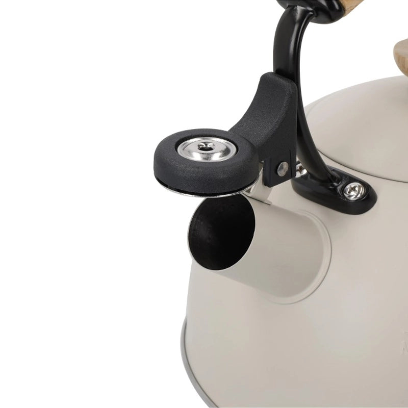 Stainless Steel Whistling Kettle with Spout cover &amp; Lid Knob - 1.6L