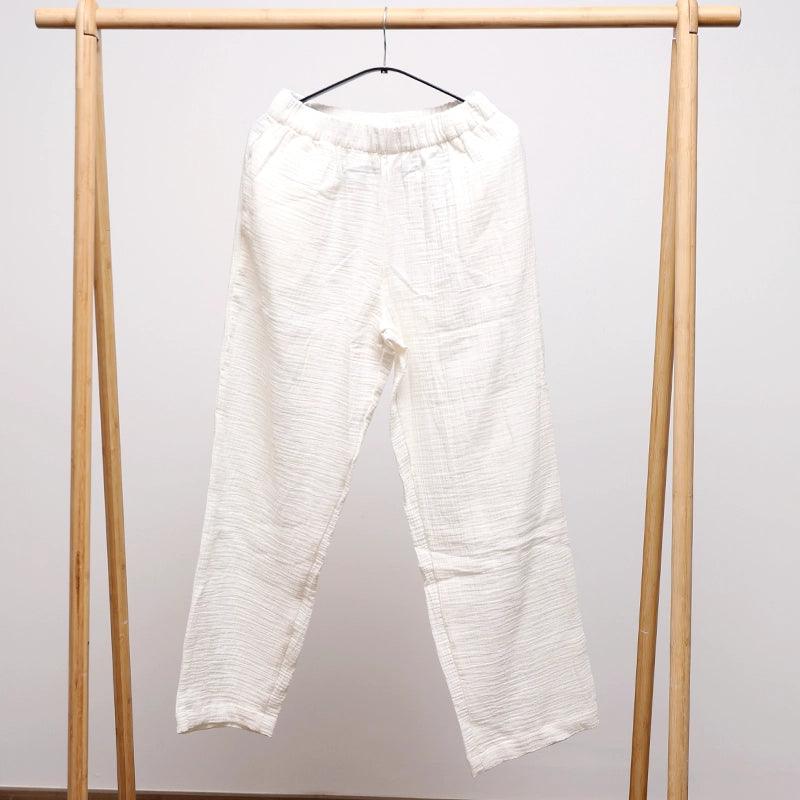 Stella Cotton Pants With Elastic Waist - Off-white